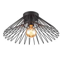 Deckenleuchte Duccio Schwarz max. 22 Watt - Schwarz, KONVENTIONELL, Metall (60/22cm)
