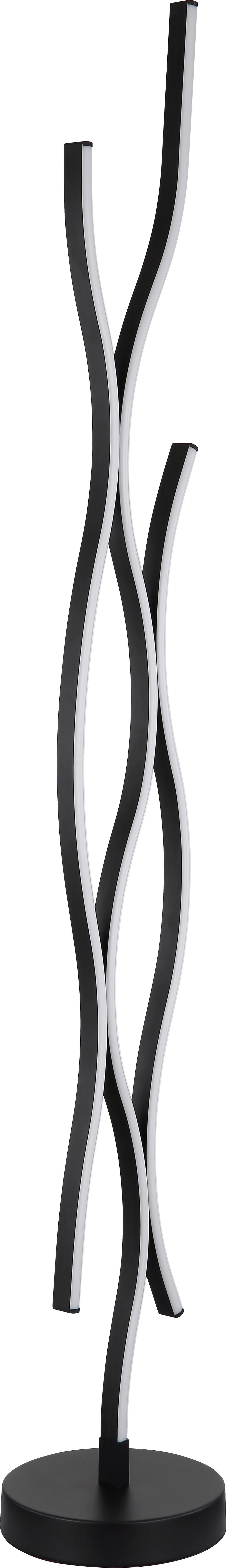 LED-GOLVLAMPA RELO - opal/svart, Modern, metall/plast (20/20/135cm) - Mömax