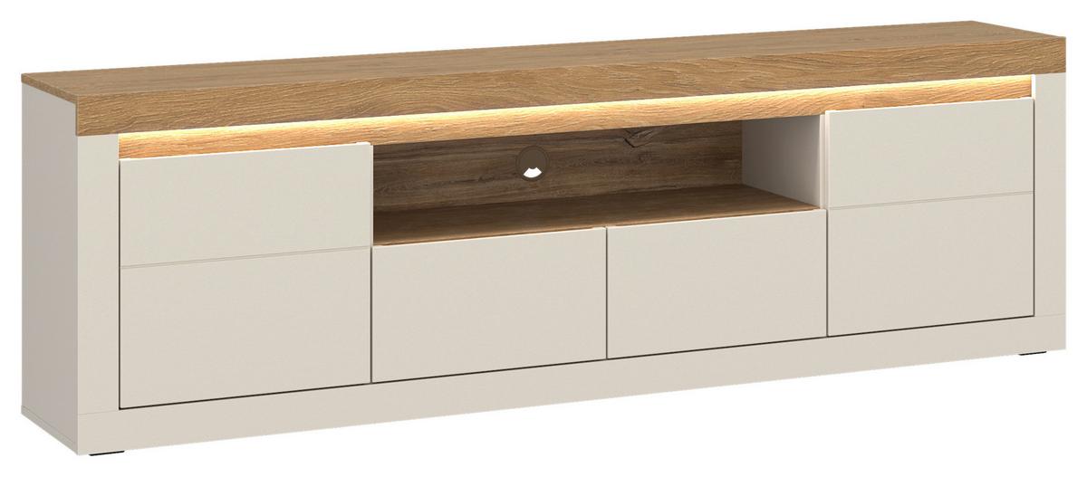 Tv Komoda Naxxar - kašmir/boje hrasta, Trend, drvni materijal/plastika (194/62,5/39,6cm) - Modern Living