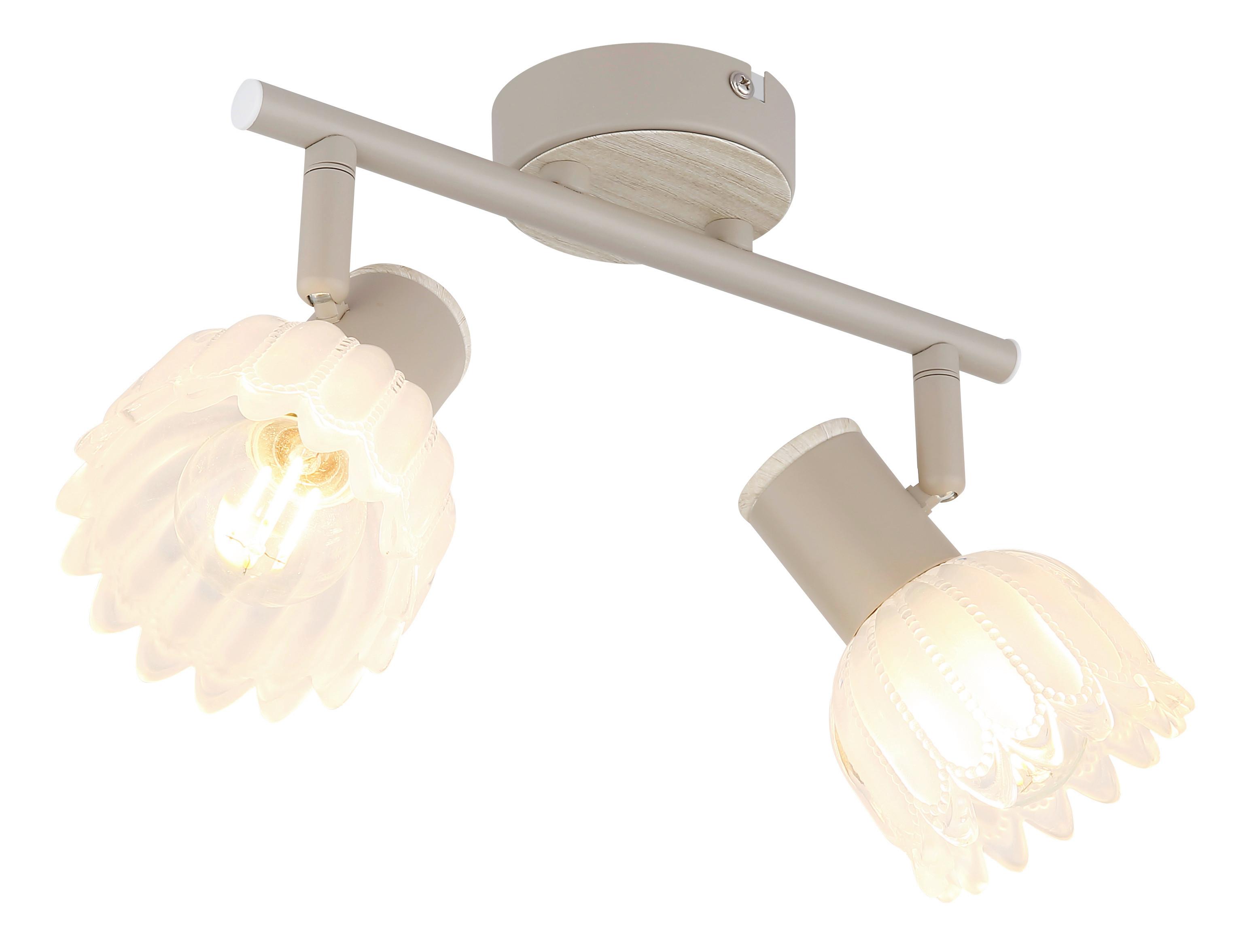 Reflektor Planta - boje pijeska, Konvencionalno, staklo/metal (25/9/15,5cm) - Globo