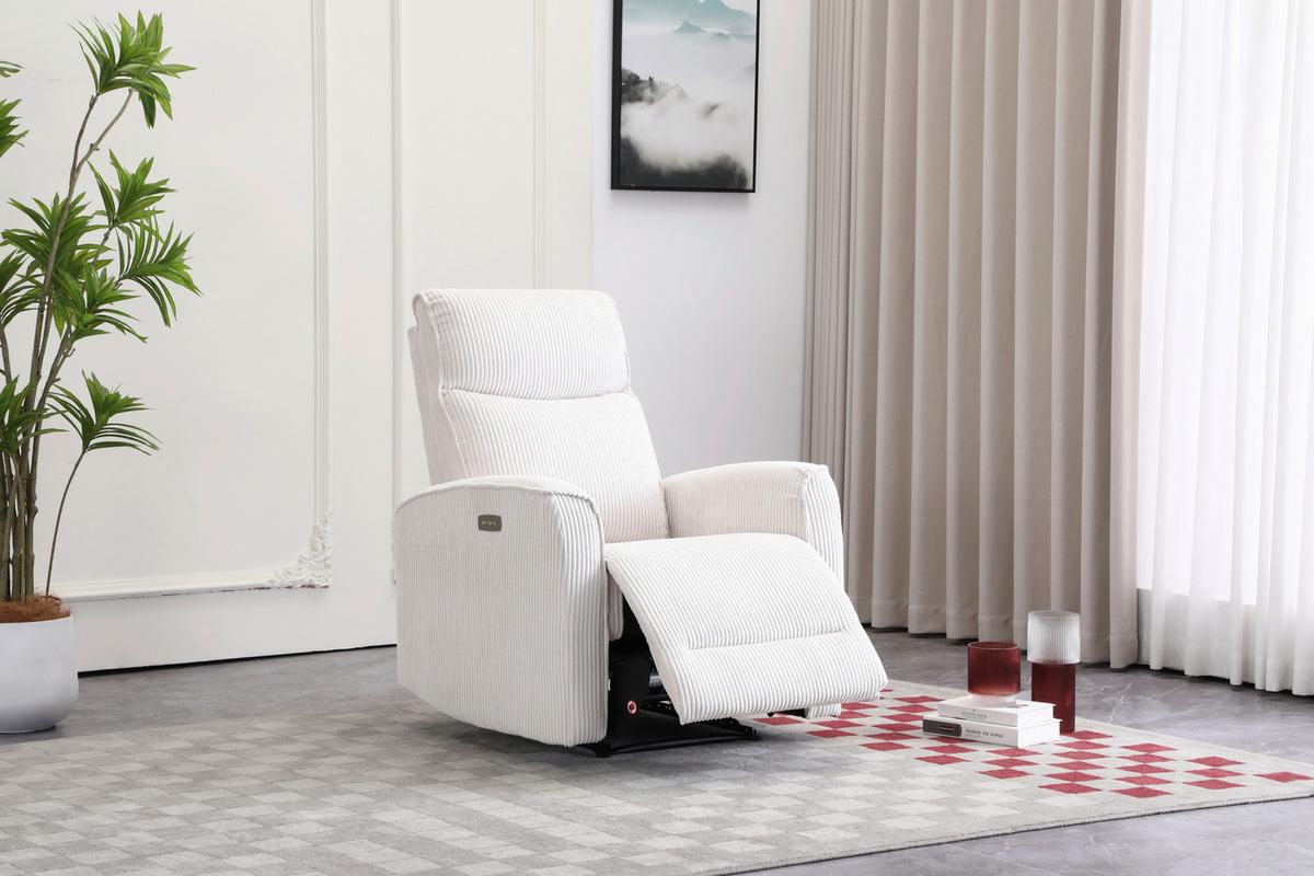 Tv Fotelj Leon, Bež, Relaks Funkcija - črna/bež, Basics, kovina/umetna masa (80/102/96cm) - Ondega