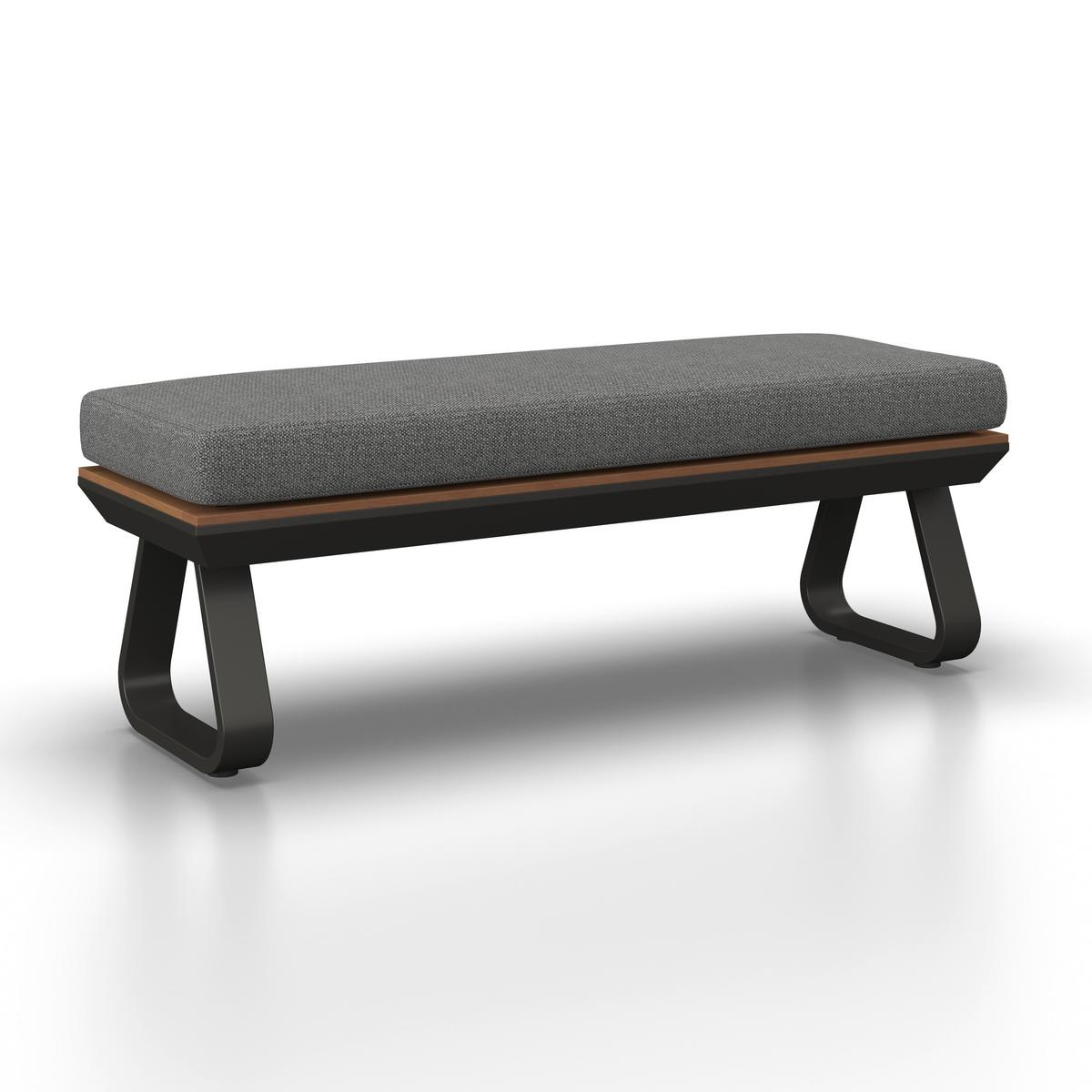 Garnitură grădină Emma - gri închis/antracit, Modern, plastic/metal (248/318/72cm) - Bessagi Garden