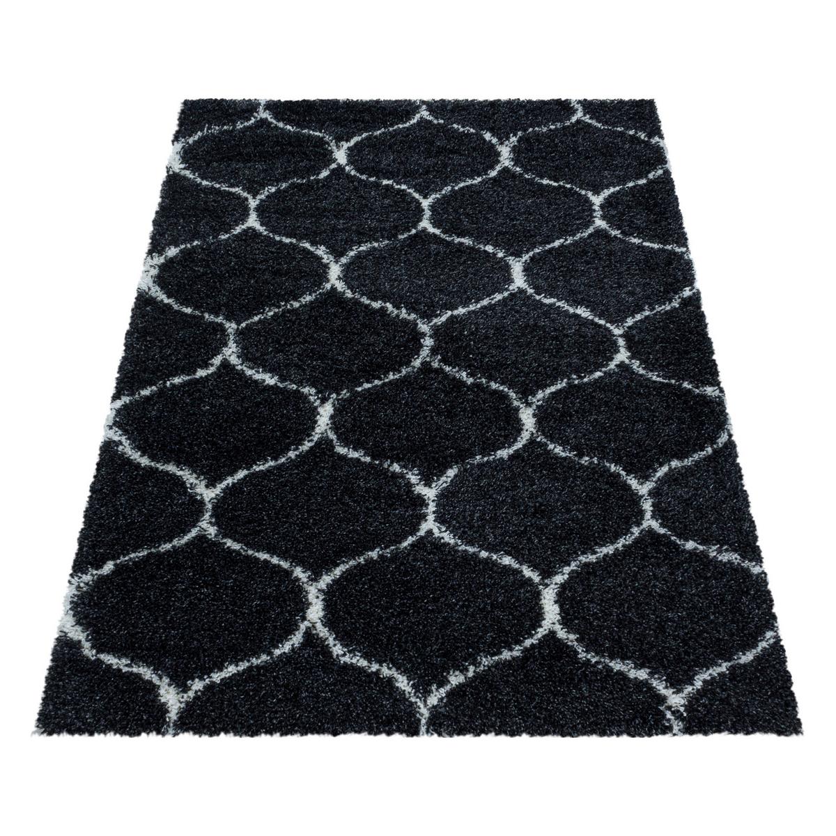Hochflorteppich Salsa Anthrazit ca. 280x370cm - Anthrazit, Design, Textil (280/370cm)