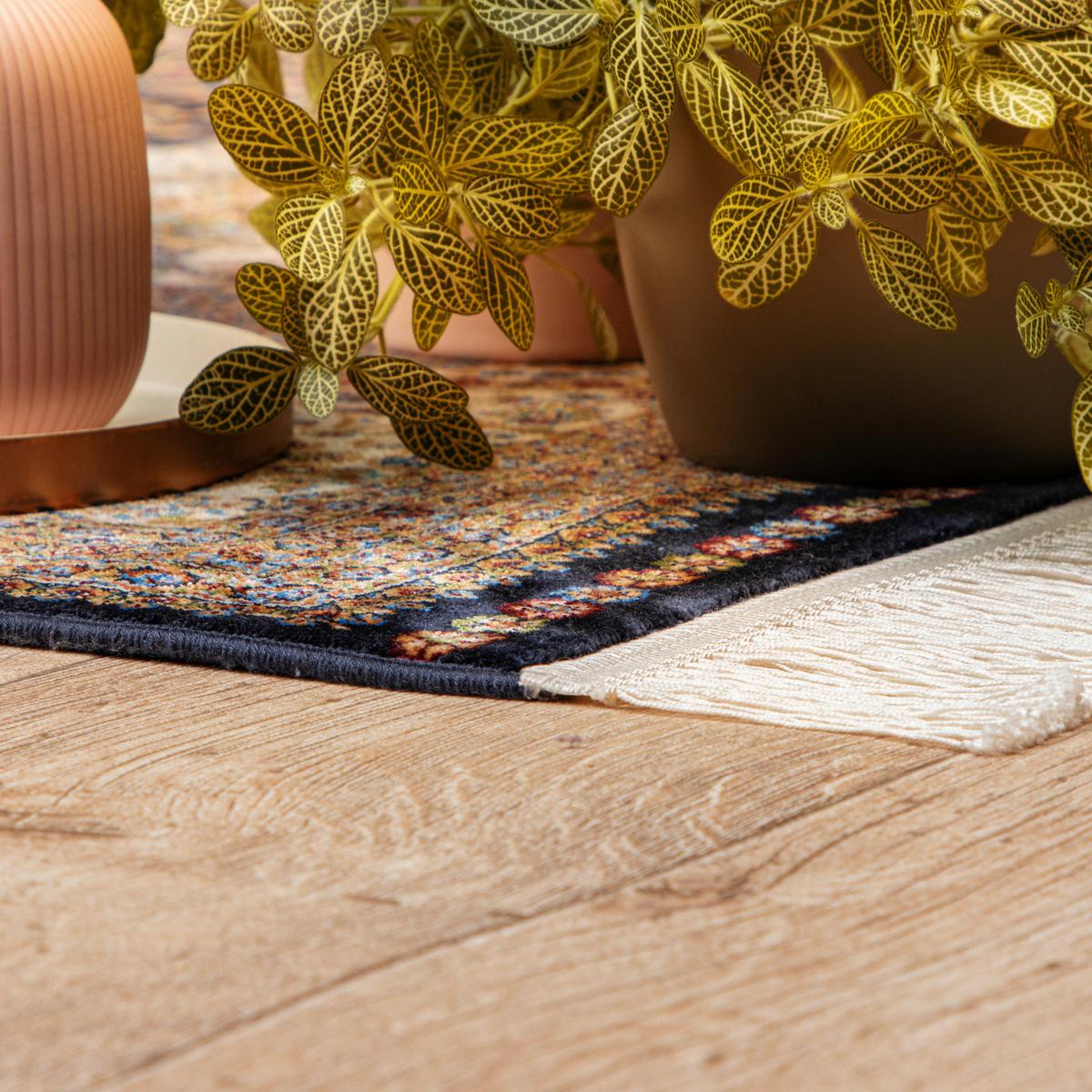 WEBTEPPICH MY BABYLON OF OBSESSION - Blau/Hellbraun, Design, Textil (300/400cm) - Novel