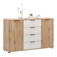 Kommode Rabina Eichefarben - Kaschmir/Eichefarben, Konventionell, Holzwerkstoff/Kunststoff (150/91/38cm) - Mömax