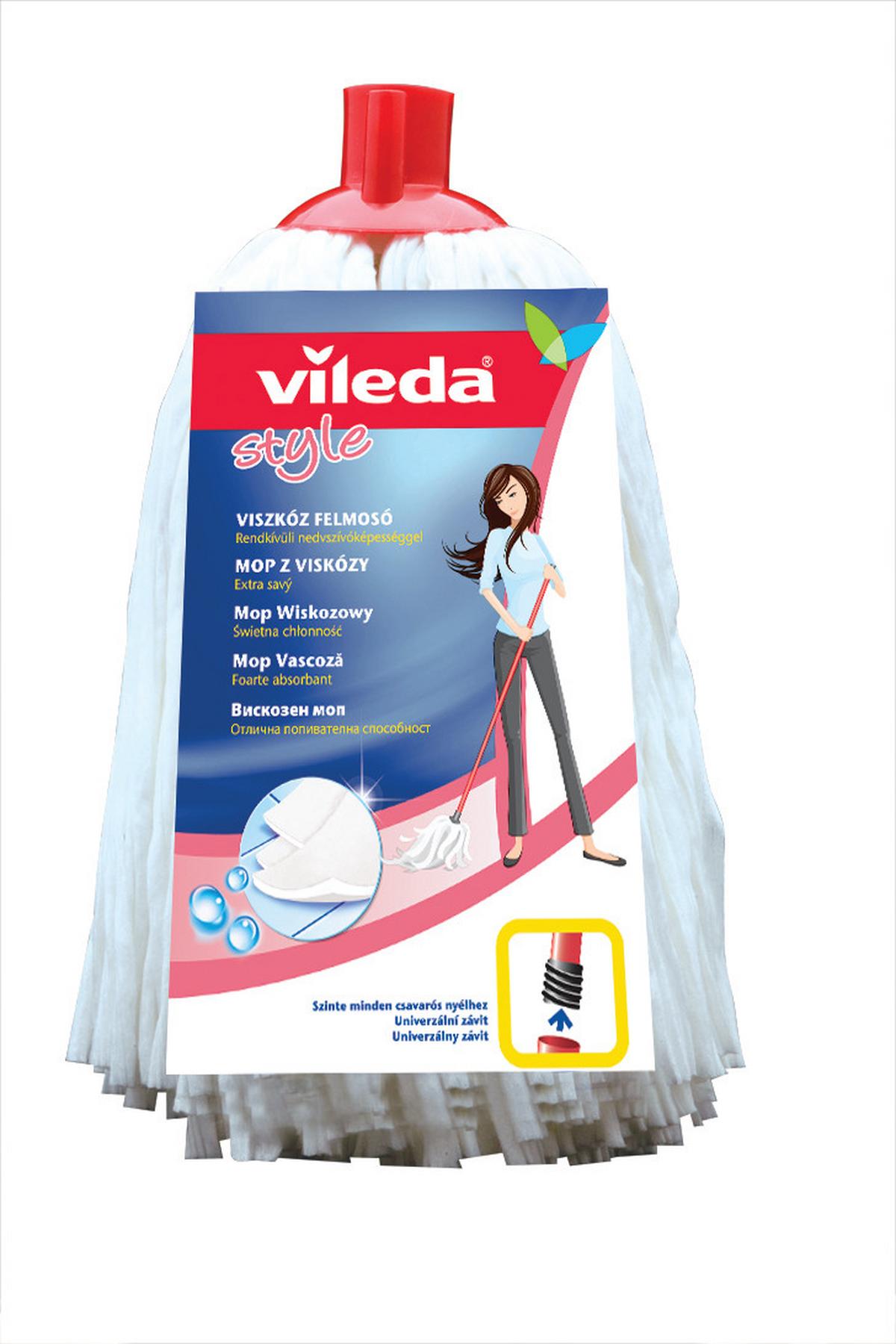 Felmosóhuzat Vileda Style - fehér, Konventionell, textil - Vileda