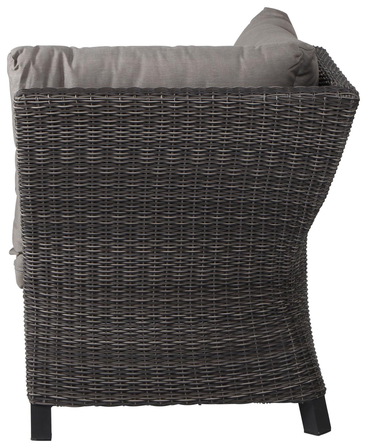 Loungegarnitur Corido 4-tlg. Grau - Grau, Basics, Keramik/Kunststoff (219/88/219cm) - Siena Garden