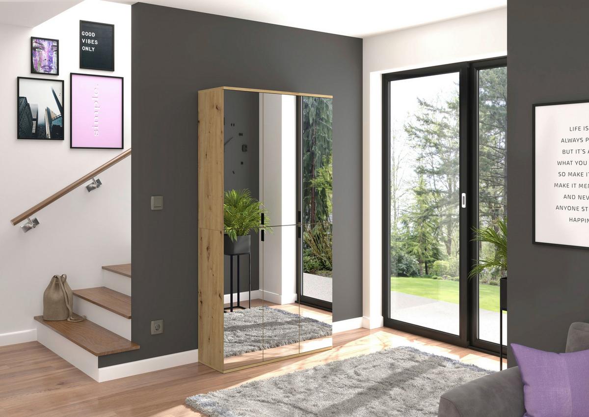 Ormar Projekt X - Konvencionalno, staklo/drvni materijal (30/193/34cm) - Modern Living