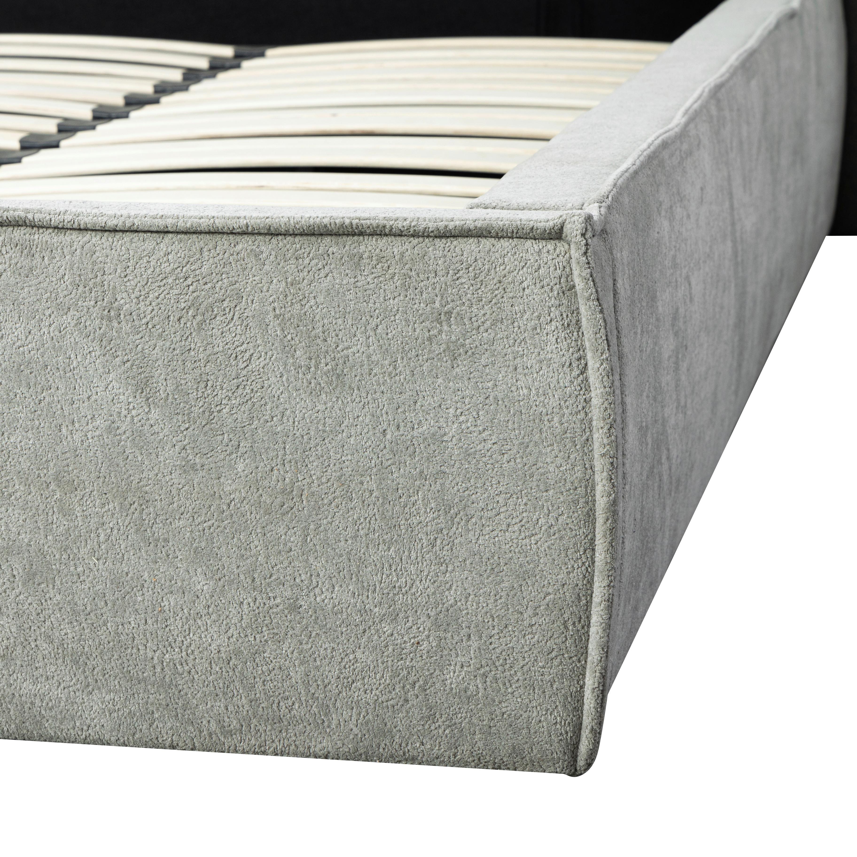 STOPPAD SÄNG SERENA - svart/grå, Modern, metall/trämaterial (180/200cm) - Bessagi Home
