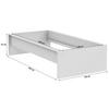 SÄNGRAM UNIT 90 -BASED- - vit, Klassisk, trämaterial (90/200cm) - Based