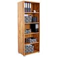 Pisarniški Regal Profi - hrast/krom, Moderno, umetna masa/leseni material (75/185/35cm) - Mömax modern living