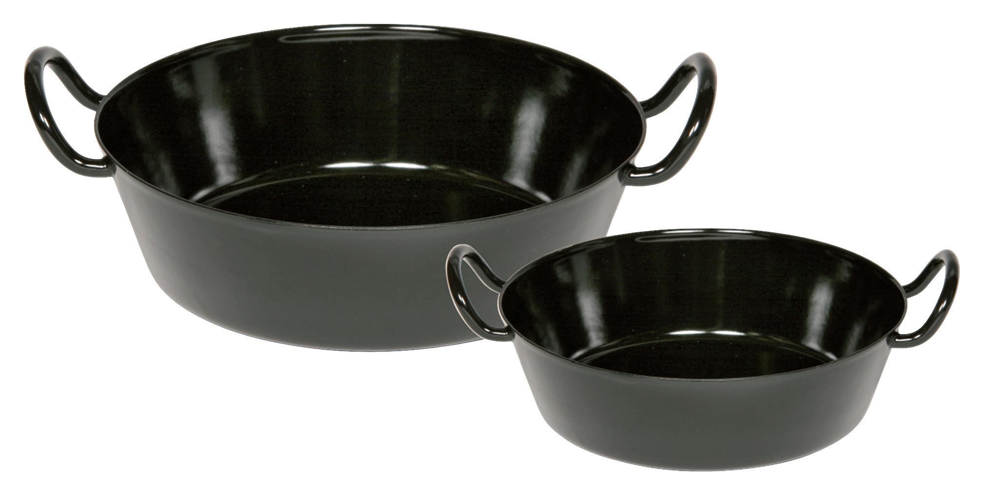 ZESTAW PATELNI ZESTAW 2 SZT - czarny, Konventionell, metal (20+30cm) - Riess