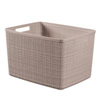 Tárolókosár Jute - cappuccino, műanyag (36/23/28cm) - Curver