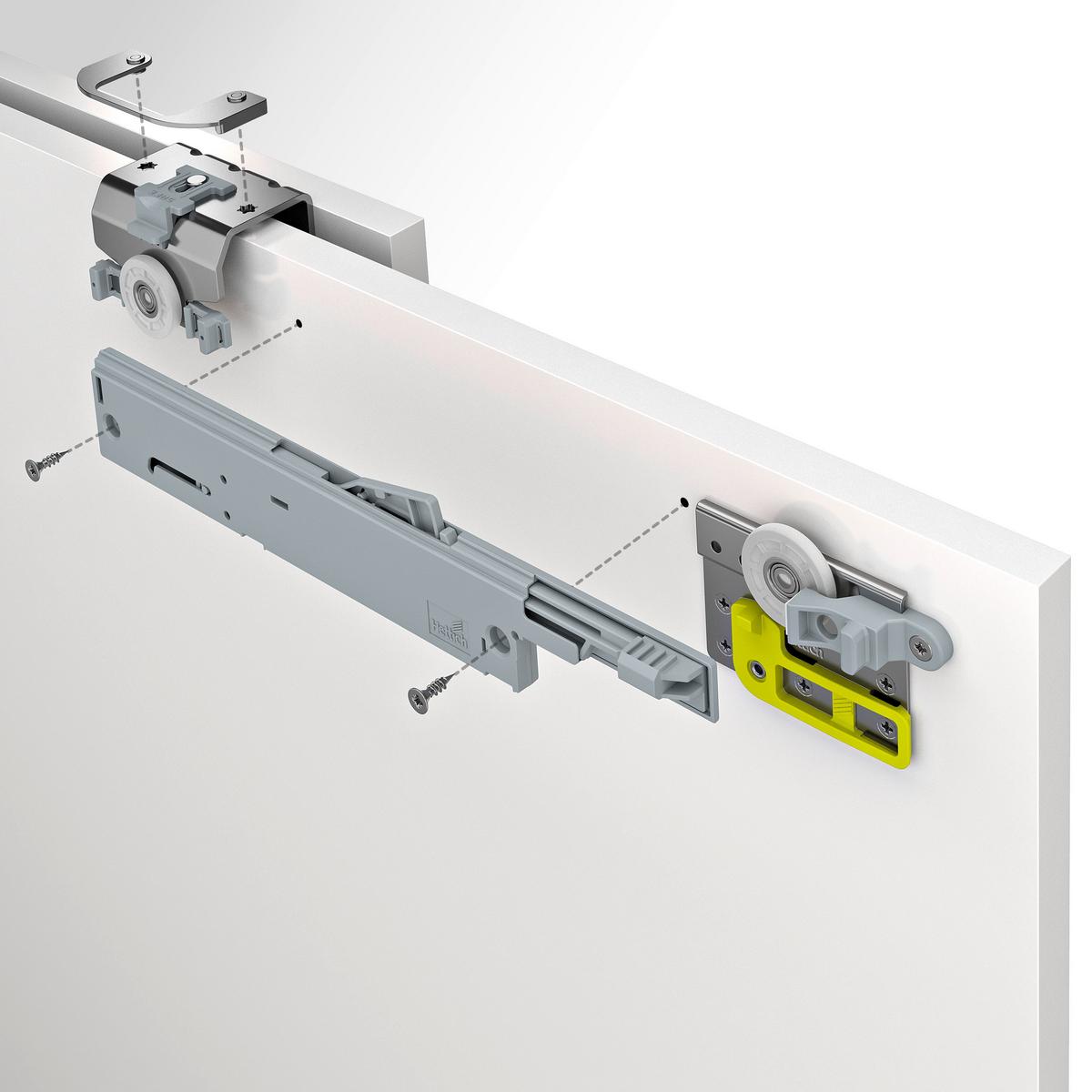 Blažilec Za Vrata Asti - siva, Konvencionalno, umetna masa - Premium Living