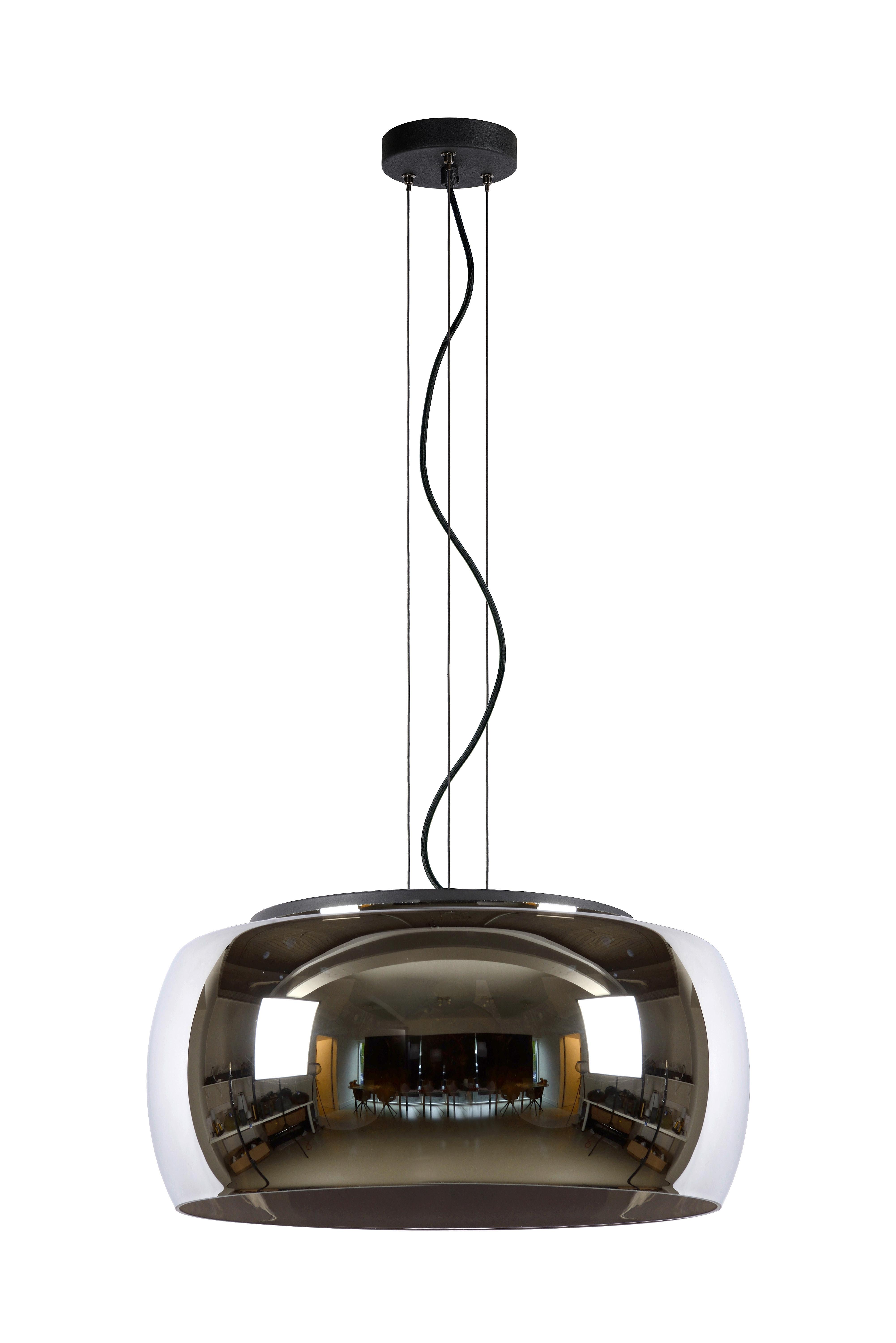 LAMPA ZWIESZANA 45401/50/65 OLIVIA - czarny, Trend, szkło (50/50/158cm) - Lucide