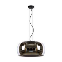LAMPA ZWIESZANA 45401/50/65 OLIVIA - czarny, Trend, szkło (50/50/158cm) - Lucide