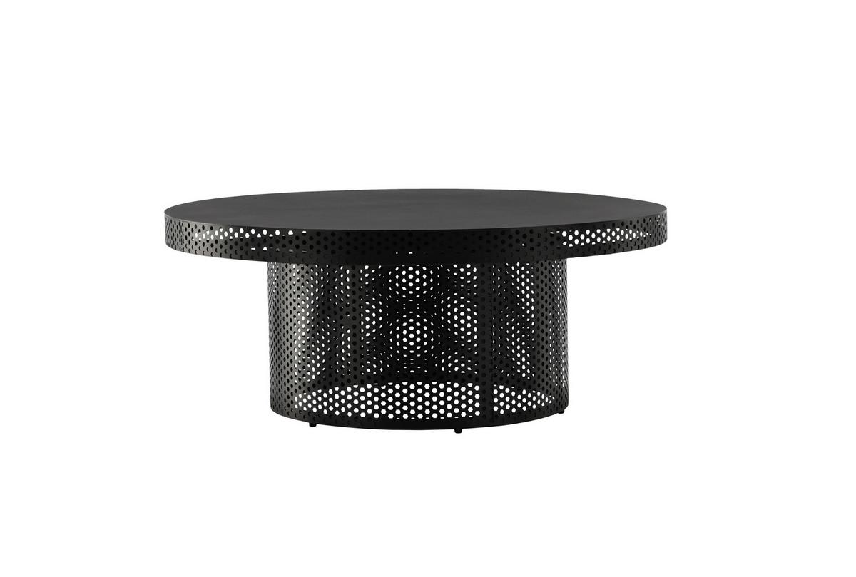 COUCHTISCH WEST END X JOSEFIN LUSTIG - Schwarz, Design, Metall (100/100/40cm) - Livetastic