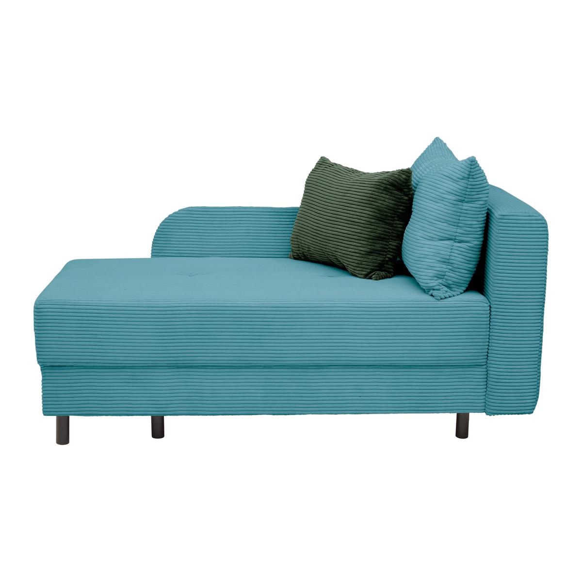 Liege Nova Petrol - Petrol/Schwarz, MODERN, Holz/Textil (145/62/85cm) - Mömax