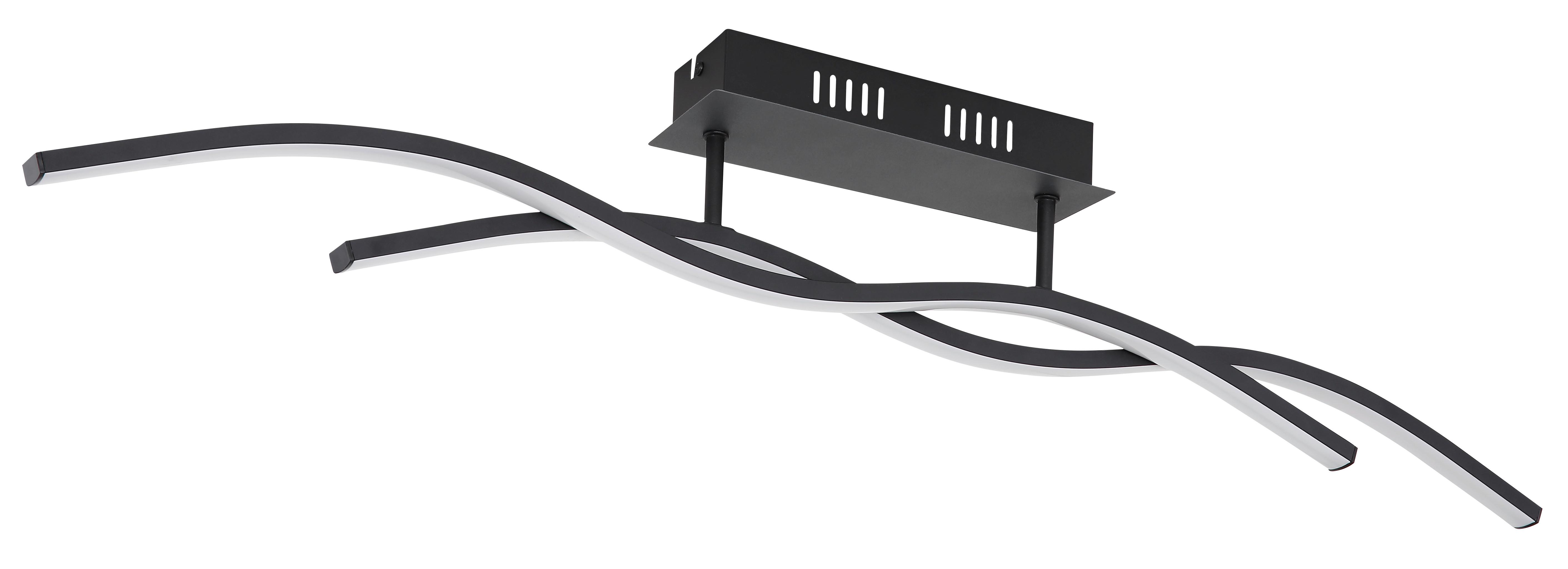 Led Mennyezeti Lámpa 67172d - grafitszürke/fekete, Design, műanyag/fém (88/8/15,5cm) - Globo