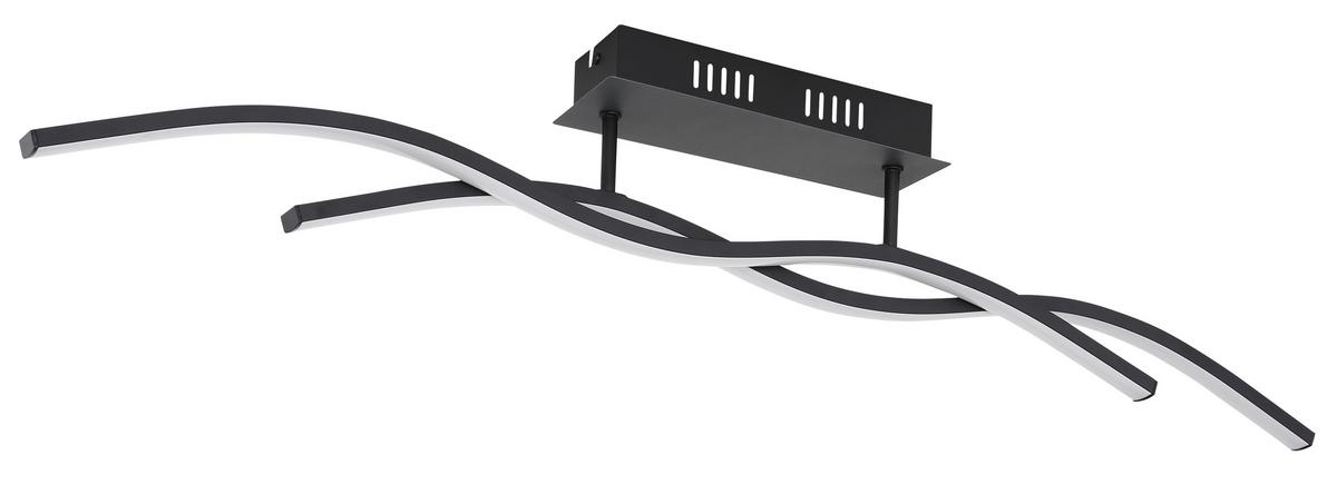 LED Mennyezeti Lámpa 67172d - grafitszürke/fekete, Design, műanyag/fém (88/8/15,5cm) - Globo