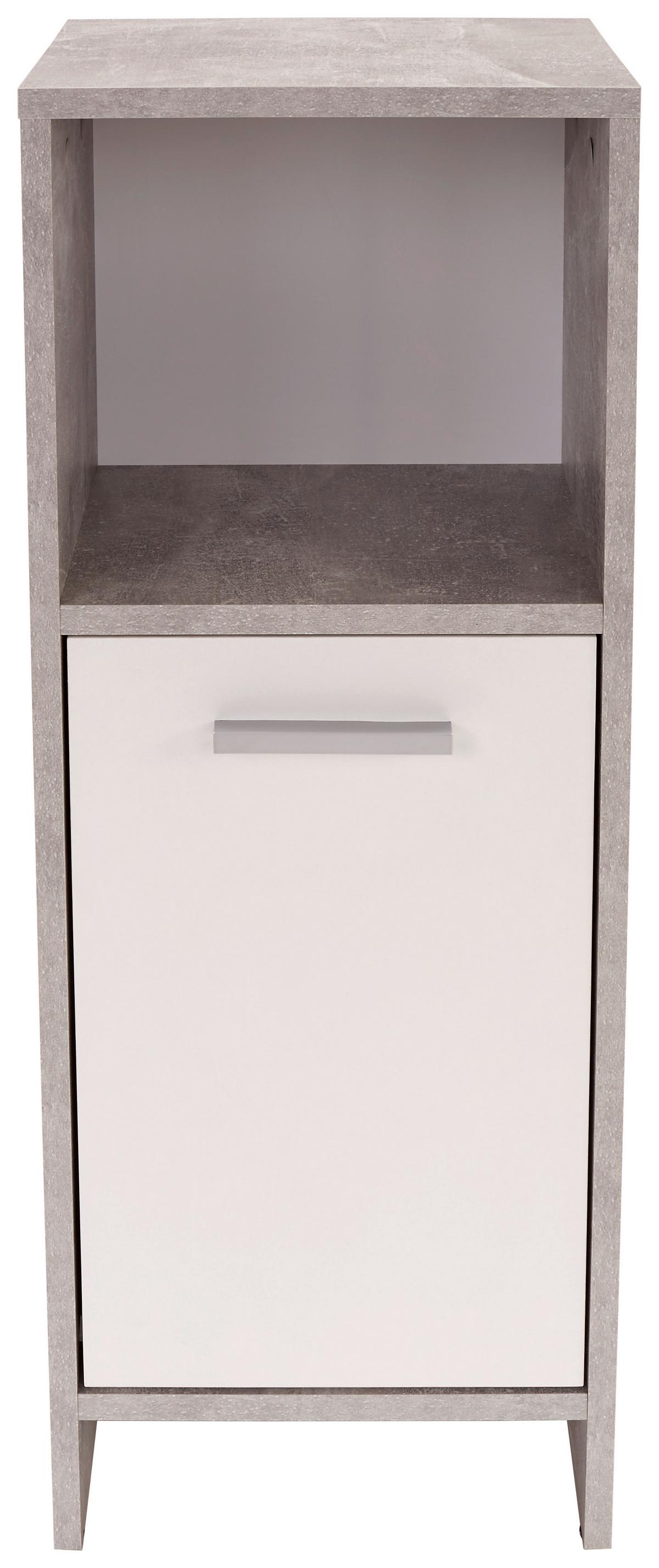 Kupaonica Attack - bijela/svijetlo siva, Moderno, drvni materijal (124,4/190/28cm)