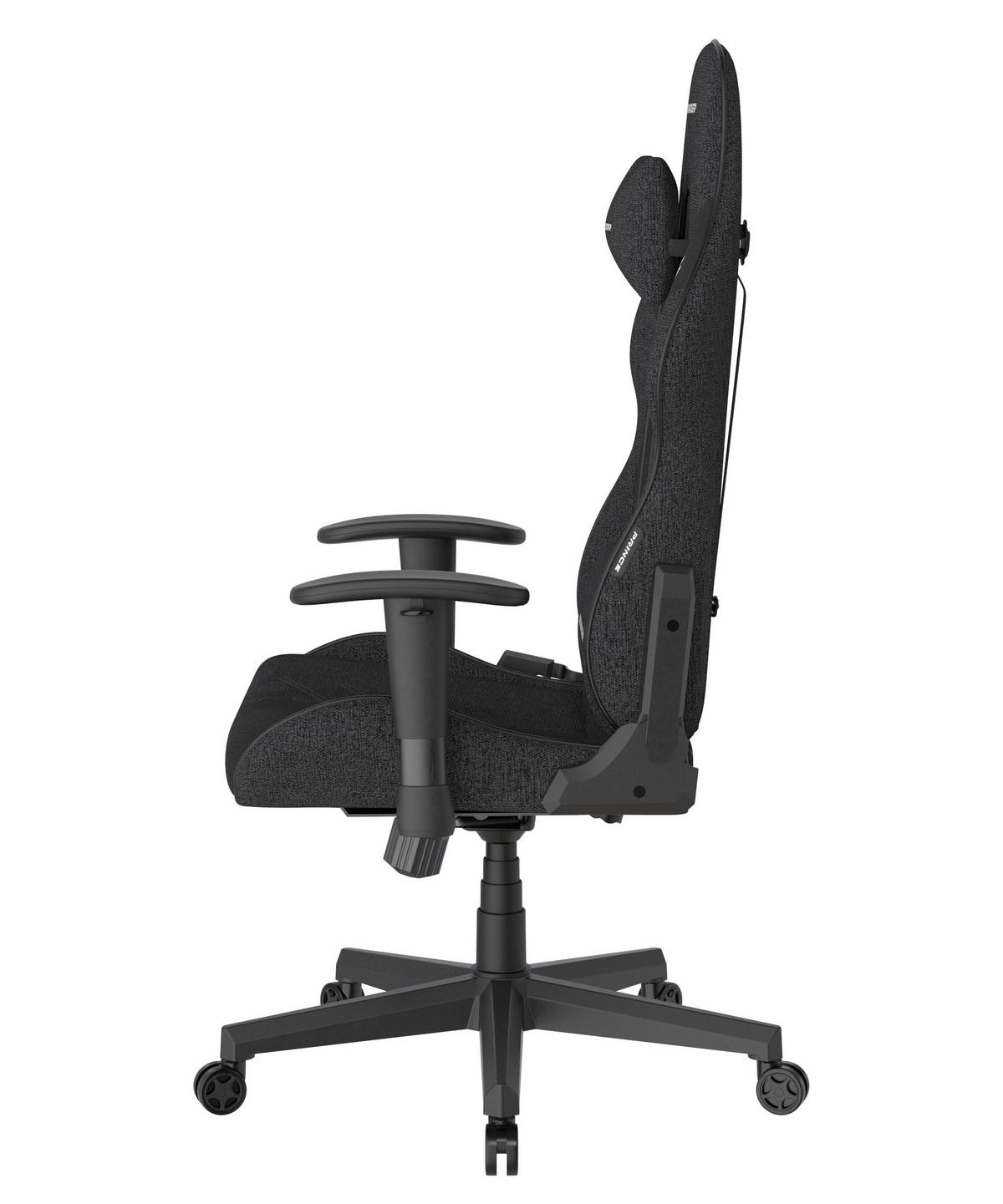 Gamingstuhl Prince Schwarz - Schwarz/Weiß, KONVENTIONELL, Kunststoff/Textil (70/132/70cm) - Dxracer