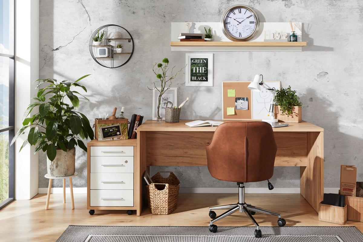 Íróasztal Profi - tölgyfa színű, Modern, faalapú anyag (160/76/80cm) - Ondega