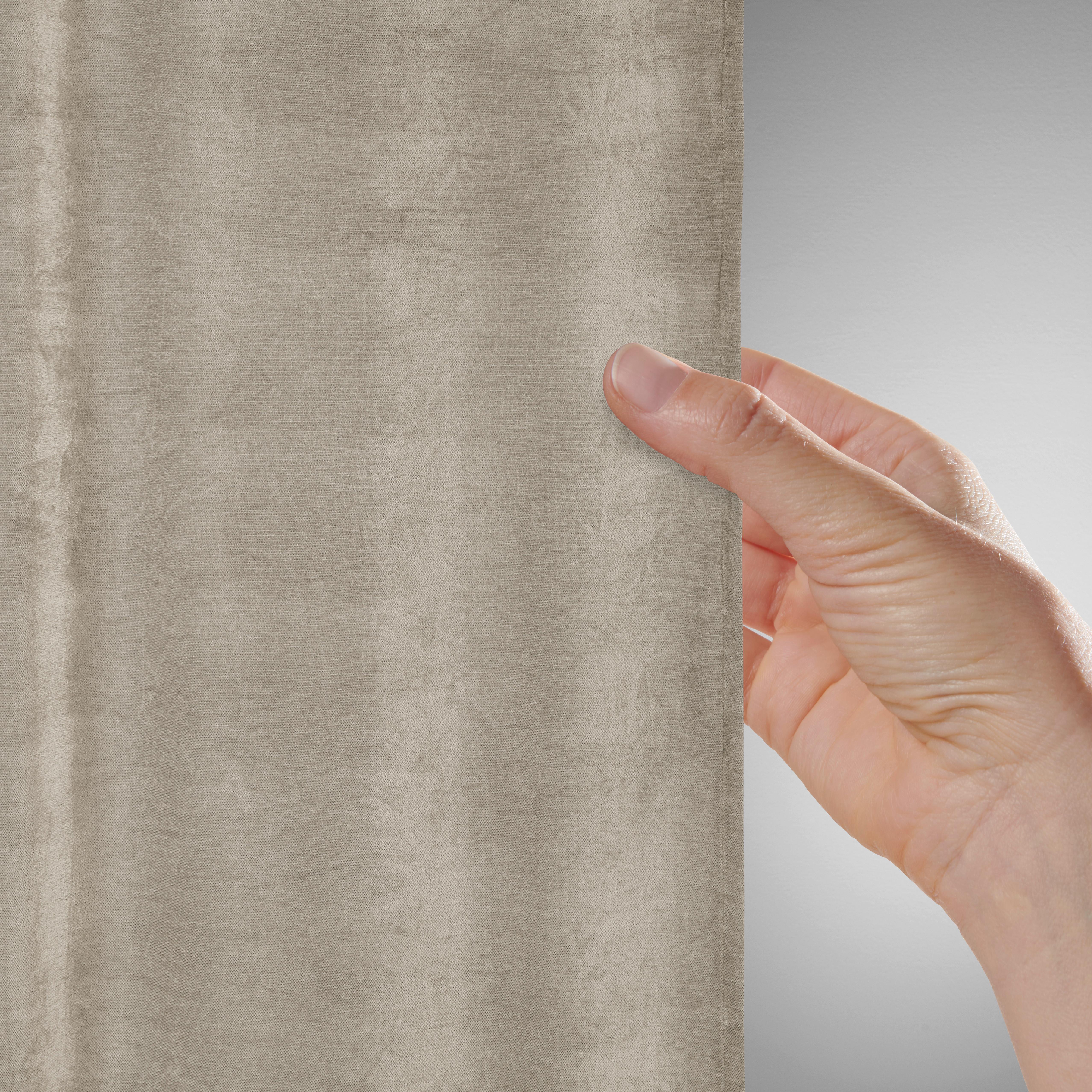 GARDINLÄNGD CASPER - sandfärgad, Klassisk, textil (140/245cm) - Mömax