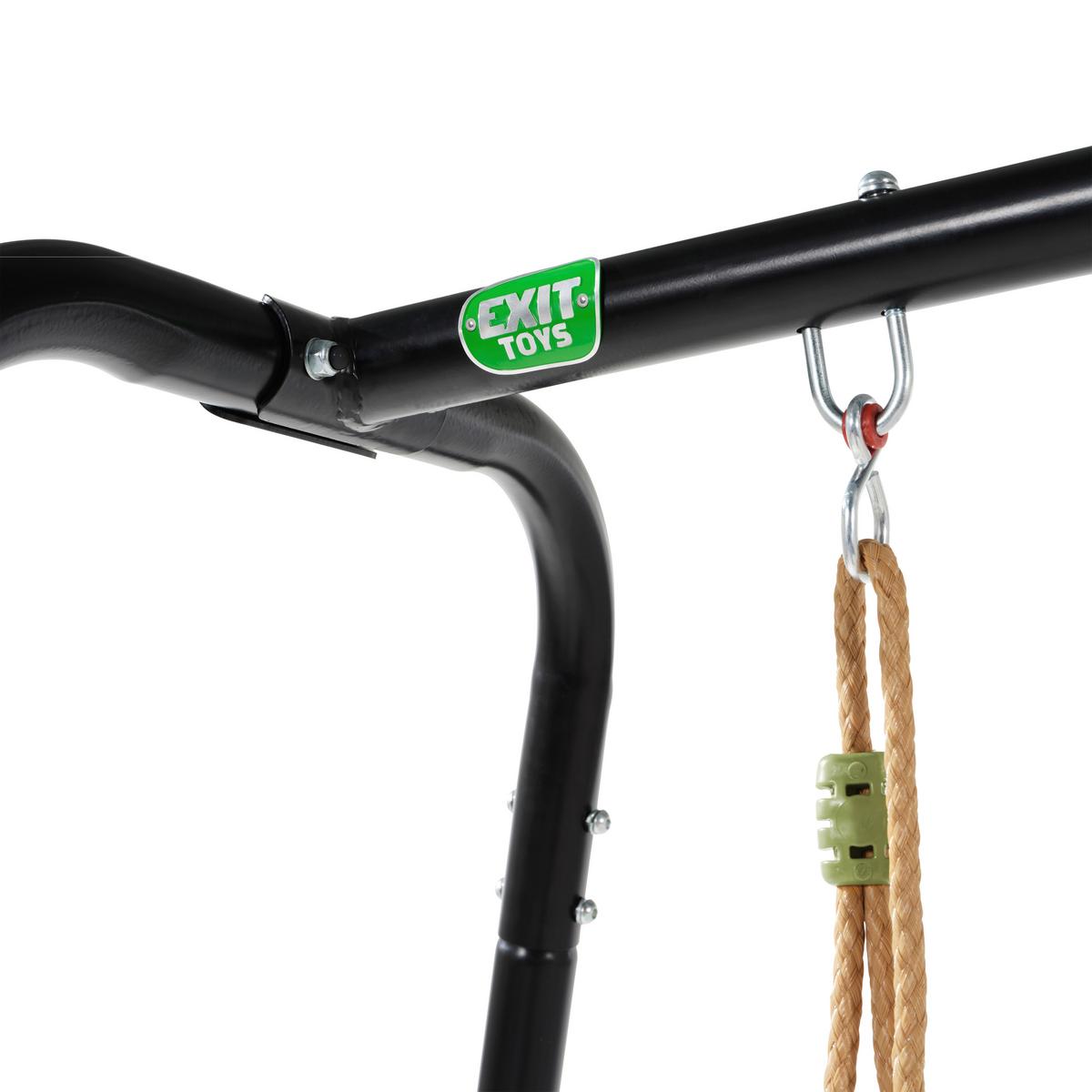 Gugalnica Exit Ivy, Črna, Zelena - Konvencionalno, kovina/umetna masa (110/243/204,5cm) - EXIT Toys
