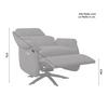 RELAXFÅTÖLJ ALICE - mörkgrå/svart, Modern, metall/trä (76/110/94cm) - Bessagi Home