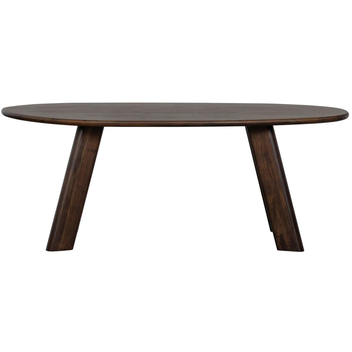 Esstisch Roundly Holz - Walnussfarben, MODERN, Holz (200/100/76cm) - Livetastic