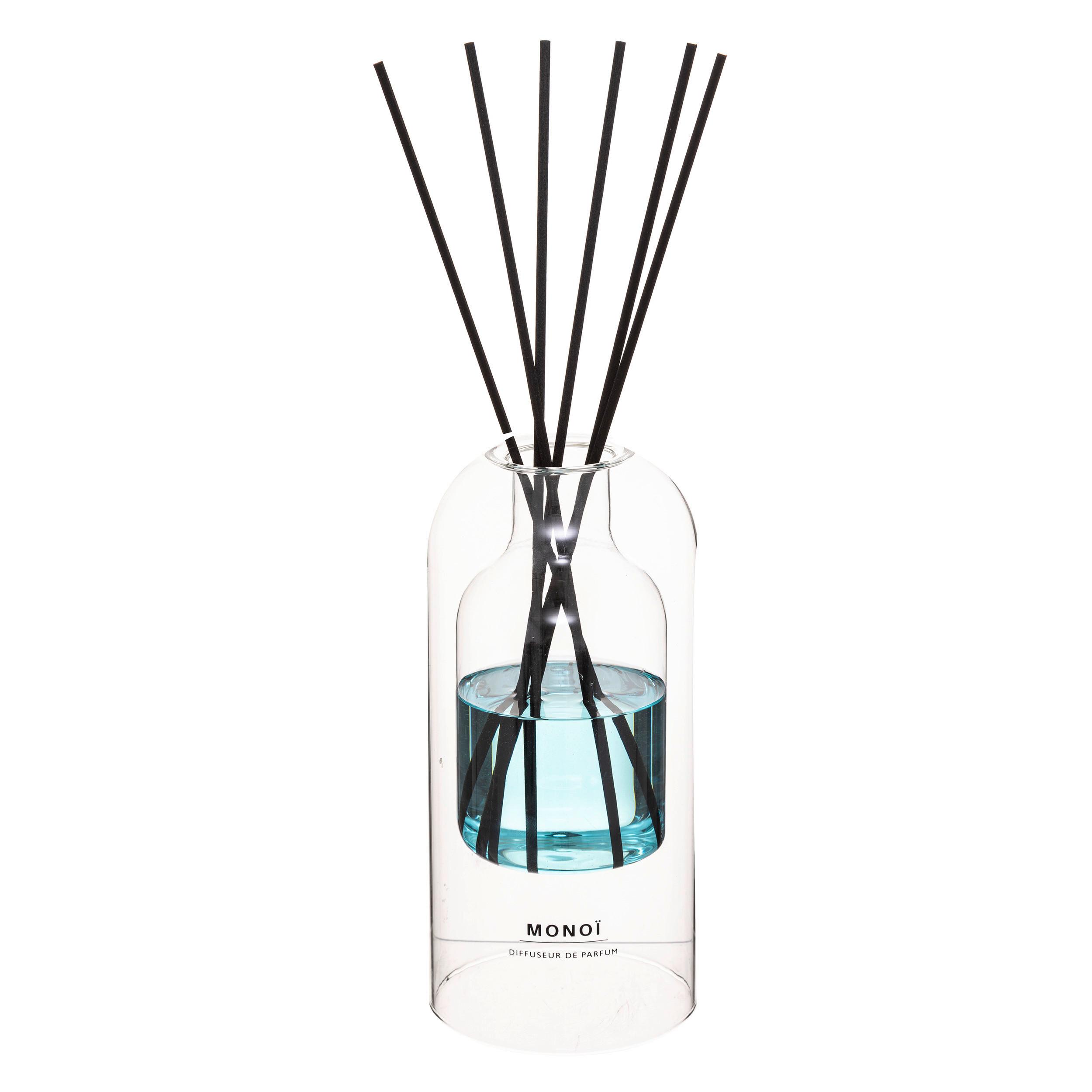 Raumduft Ilan Blau ca. 500ml - Blau, Glas/Kunststoff (6/13cm) - Mömax