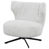 Fotelja Brioni - bijela/crna, Moderno, metal/tekstil (75/82/79cm) - Mömax