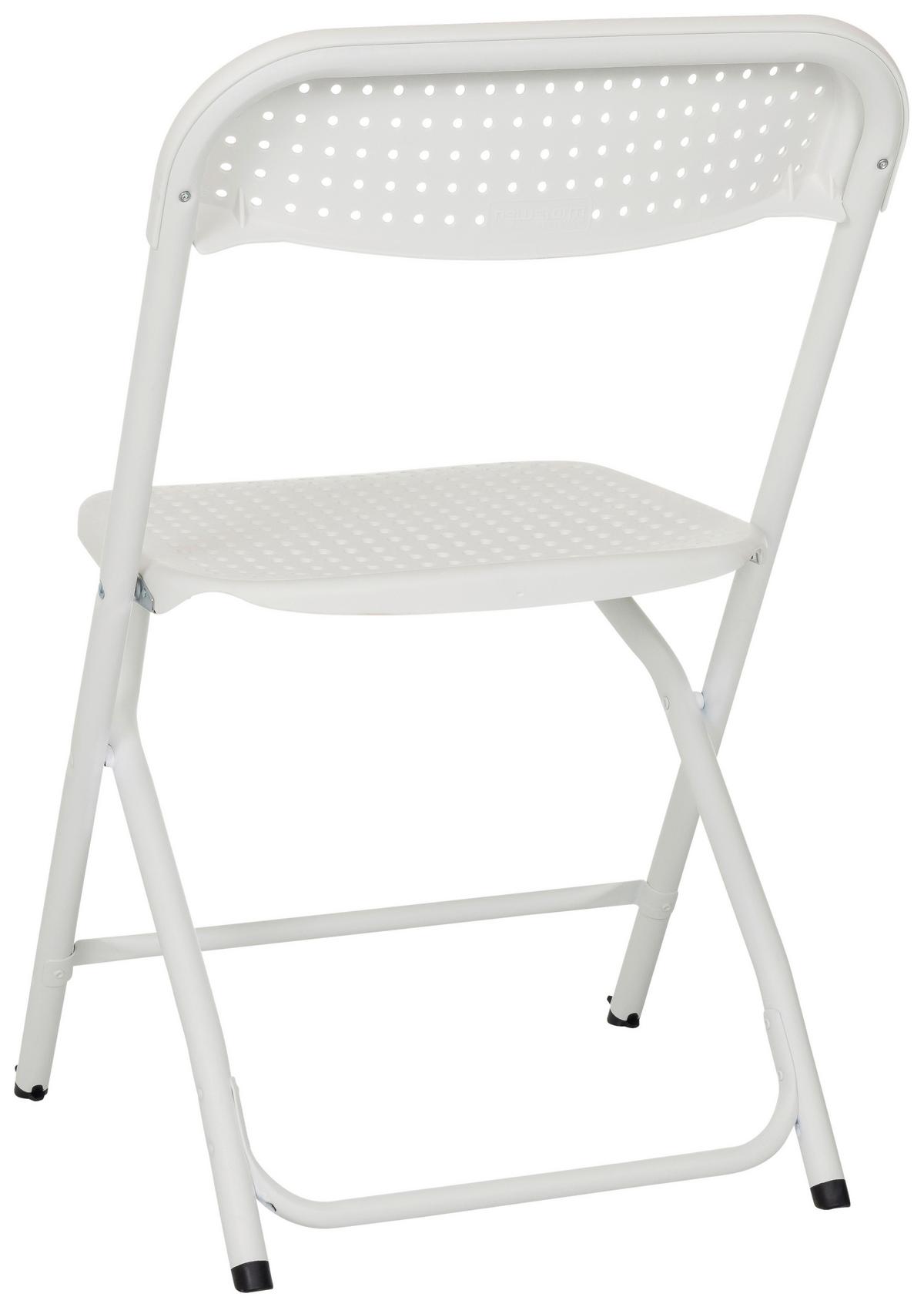 Zložljiv Stol Tudela Xxl Pro W, Bela - bela, Moderno, kovina/umetna masa (51/80/52cm) - MID.YOU
