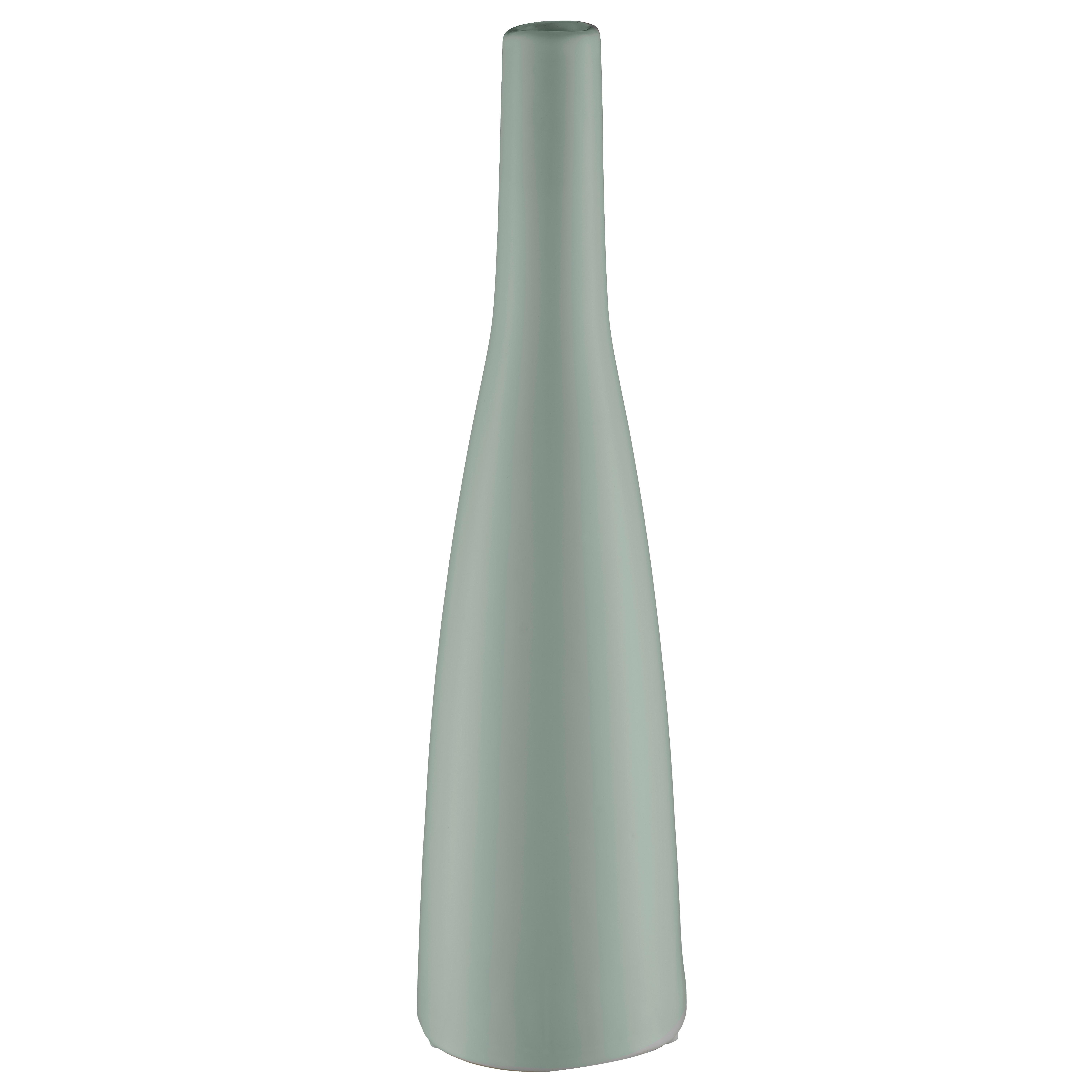 Dekovase Planico I Grün - Grün, MODERN, Keramik (33cm) - Mömax