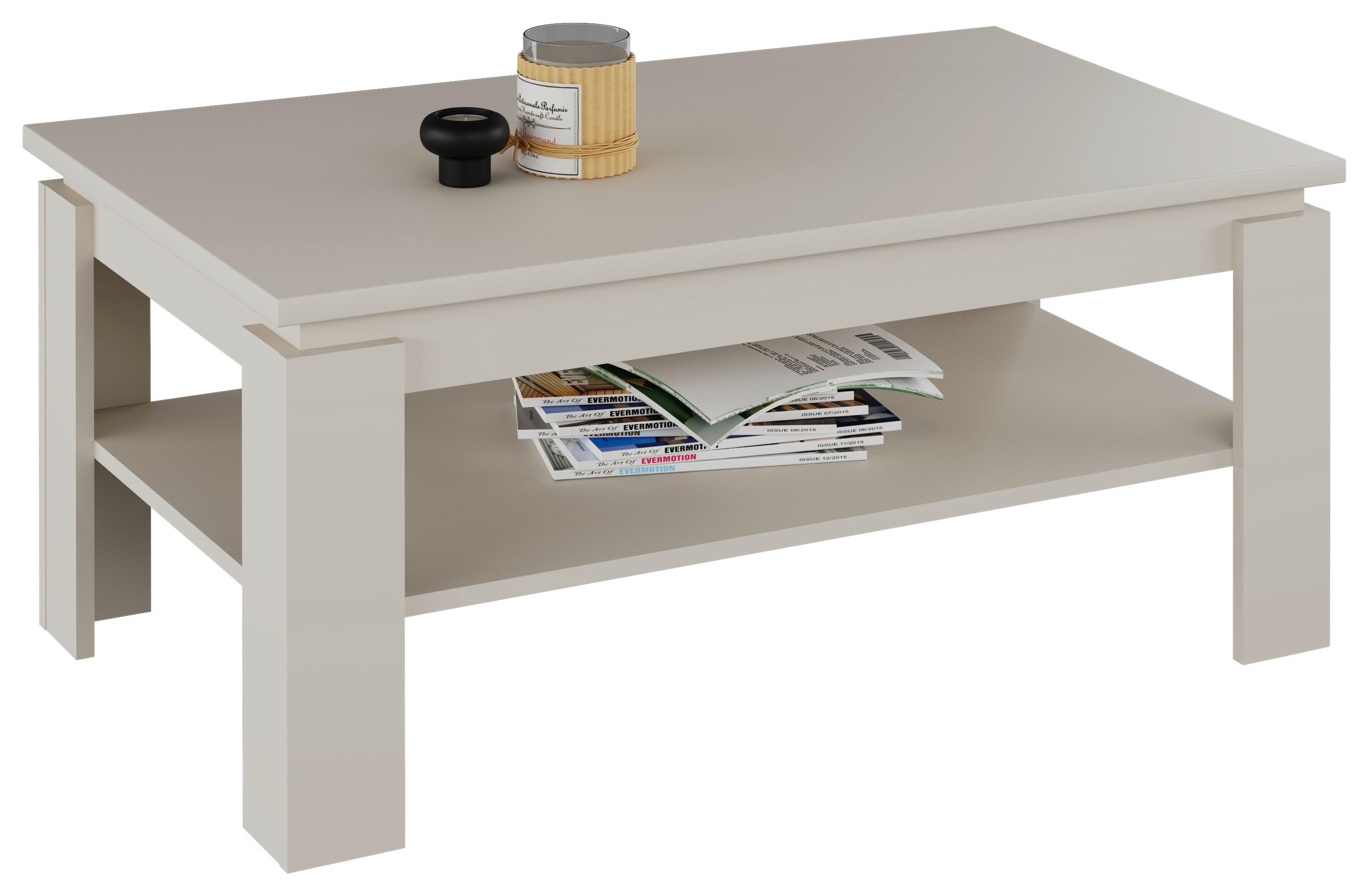 Klubska Miza Nizza 2 - kašmir, Moderno, leseni material (100/45/60cm)
