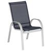 Vrtni Stol Amalfi, 2 Kos, Temno Modra - temno modra, Romantika, kovina/tekstil (56/97/76cm) - Gardenson