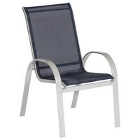 Vrtni Stol Amalfi, 2 Kos, Temno Modra - temno modra, Romantika, kovina/tekstil (56/97/76cm) - Gardenson