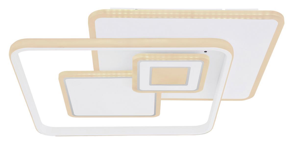 LED-DECKENLEUCHTE 48441-50SH RODERICK - Weiss/Opal, Konventionell, Kunststoff/Metall (50,3/50,3/6cm) - Globo