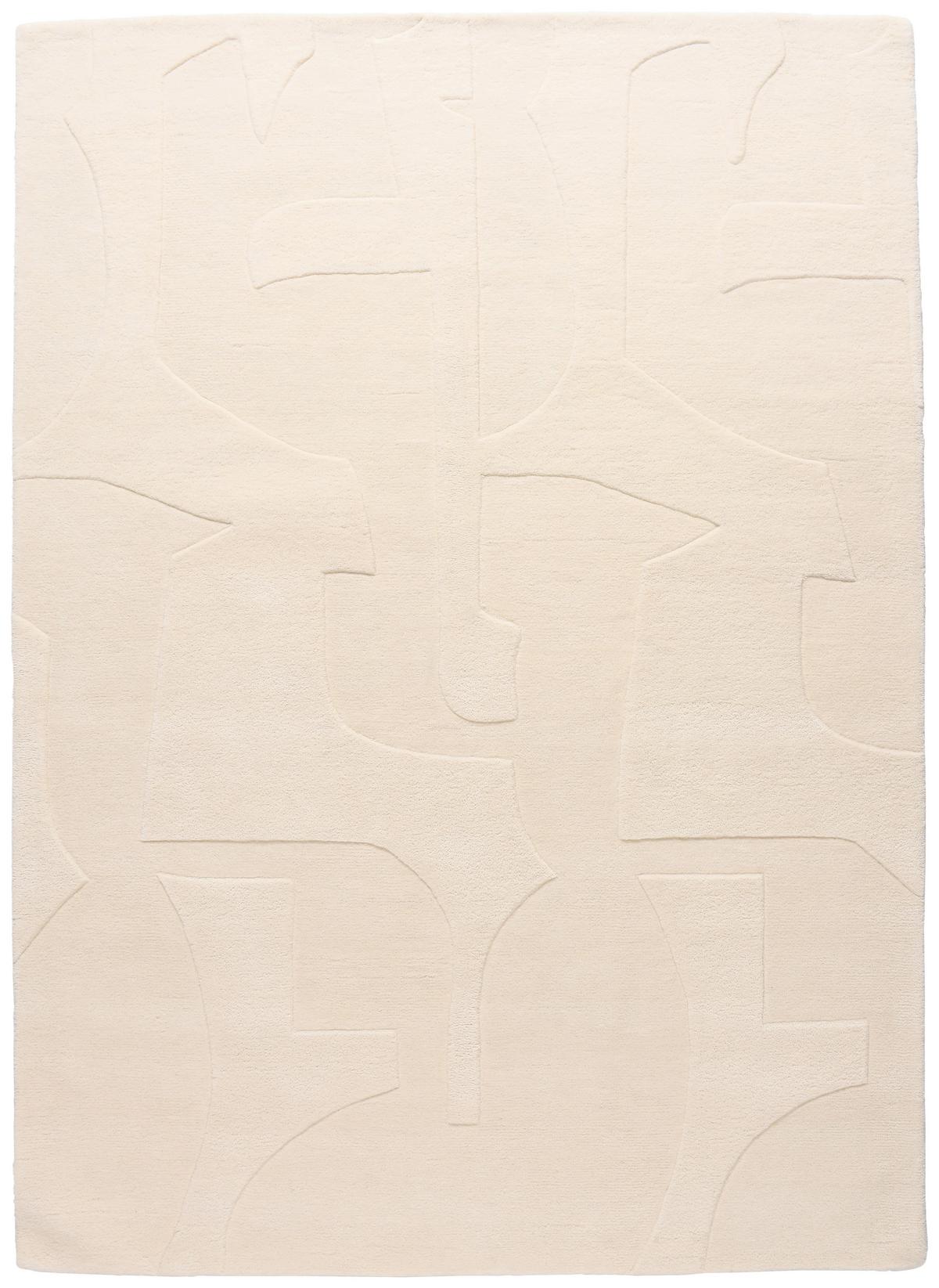 Wollteppich Bermudez Creme ca. 190x290cm - Creme, Basics, Textil (190/290cm)