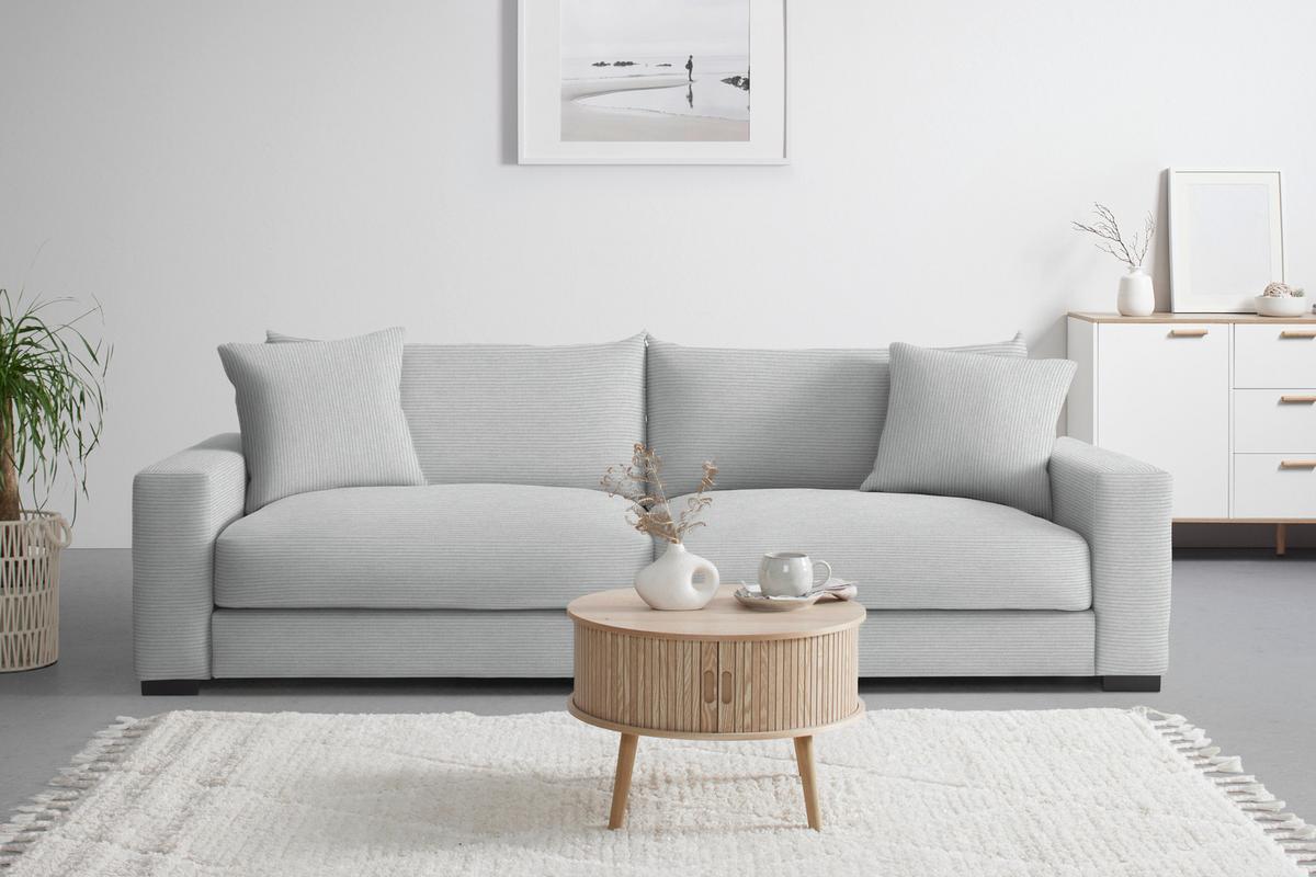 Megasofa Pedro Greige - Greige, MODERN, Holz/Holzwerkstoff (261/83/124cm) - Mömax