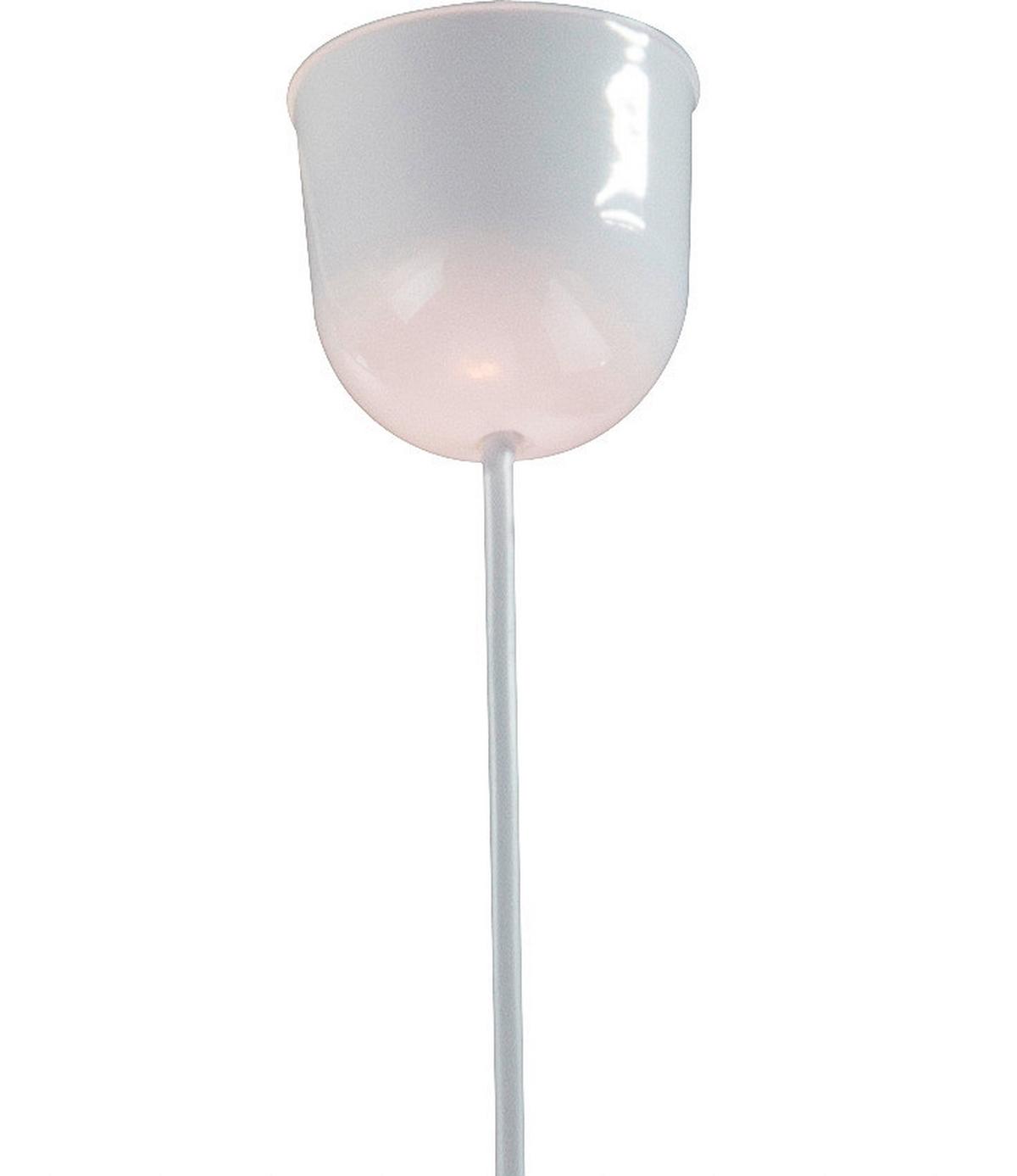 Függőlámpa Valódi Tollakkal - fehér, Konventionell, műanyag/természetes anyagok (45/120cm)