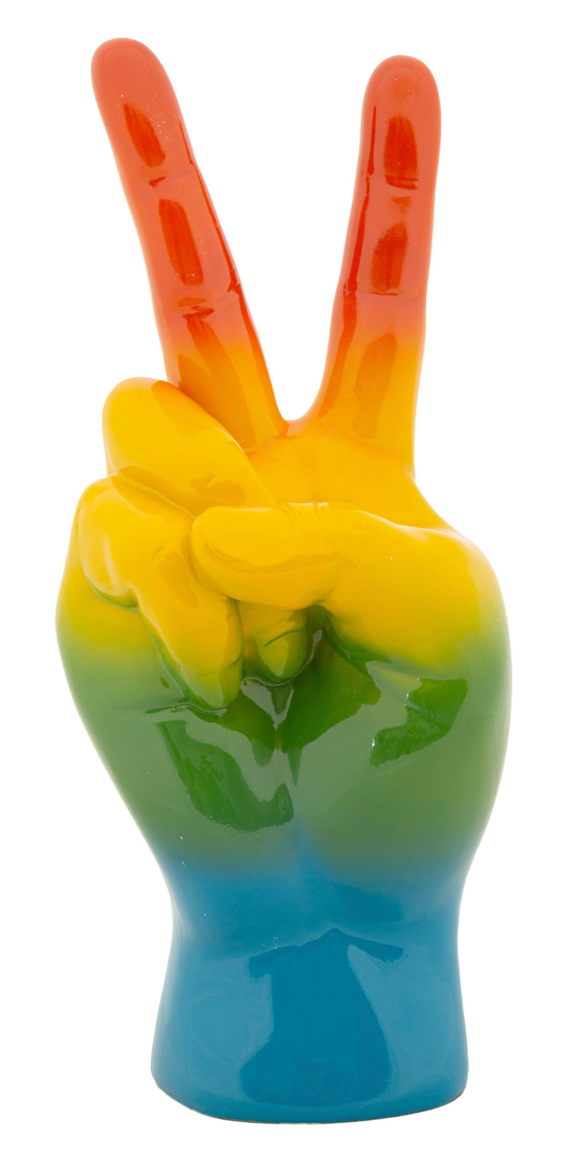Skulptur Peace Multicolor - Basics, Kunststoff (16/36.5/13cm)