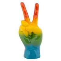 Skulptur Peace Multicolor - Basics, Kunststoff (16/36.5/13cm)
