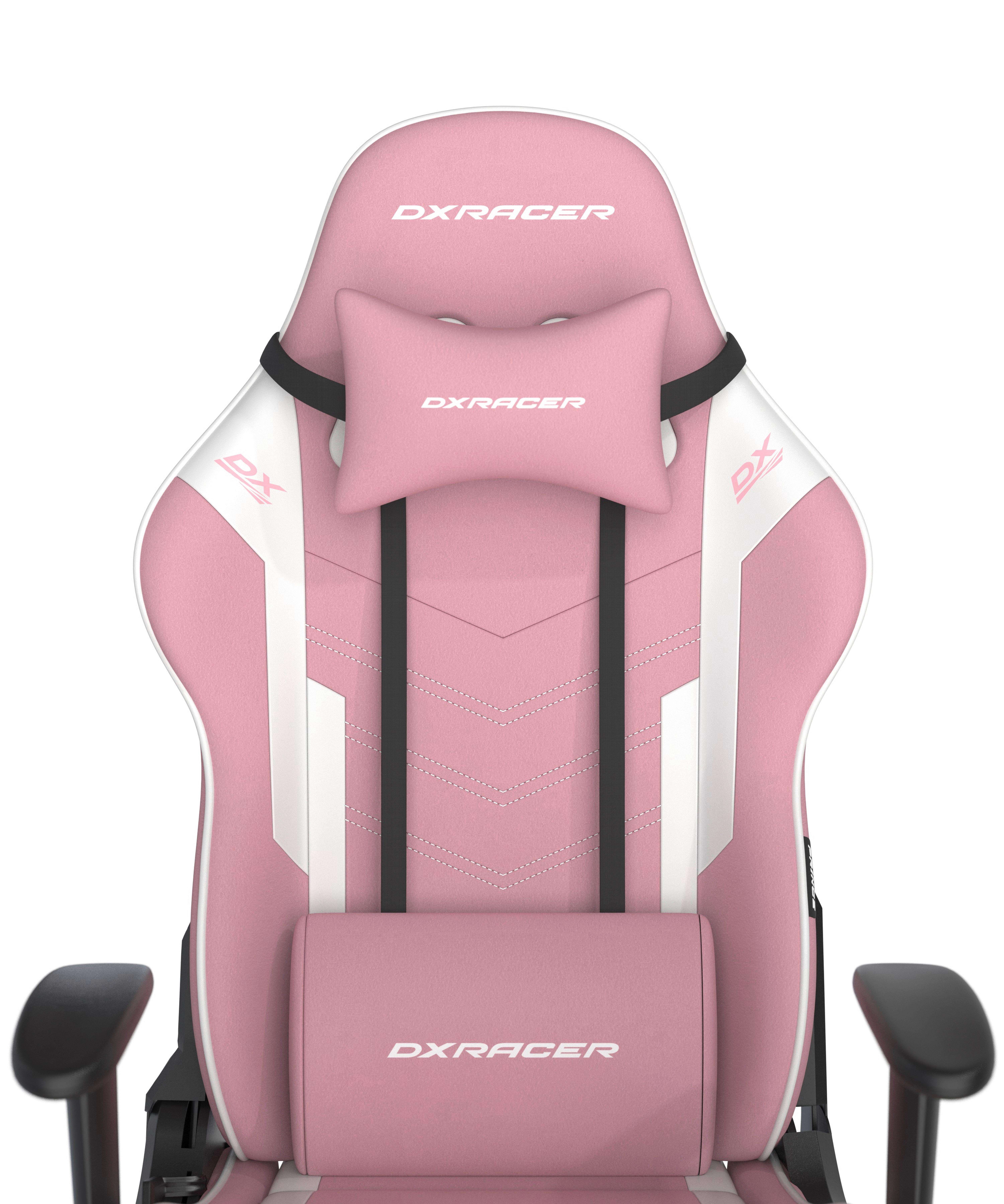 GAMINGSTOL PRINCE - vit/pink, Modern, textil/plast (67/126/67cm) - Dxracer