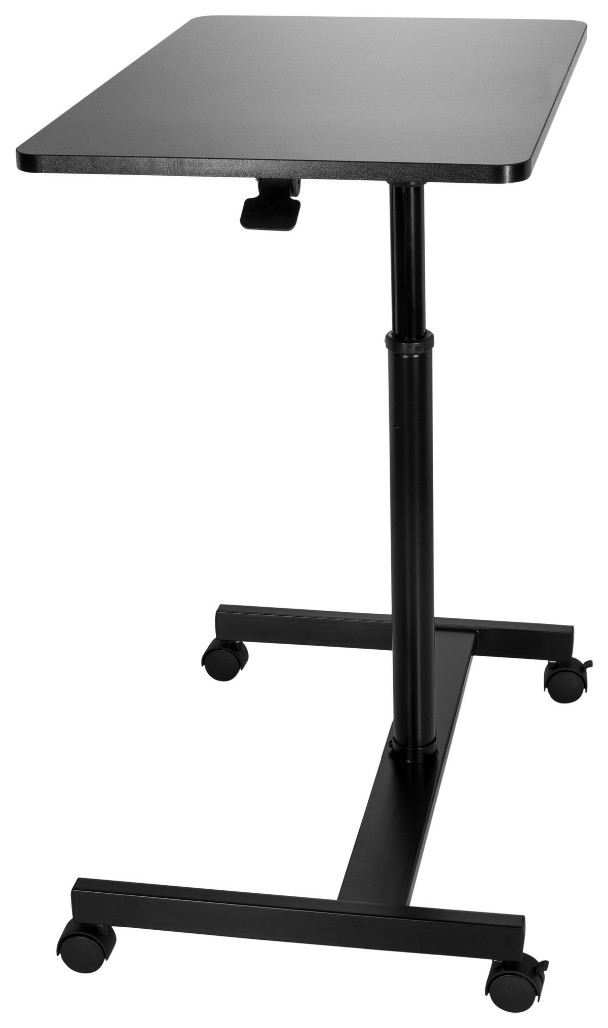 Dvižna Miza Stand Vm-su, Črna - črna, Basics, kovina/leseni material (70/48/80-114cm) - MID.YOU