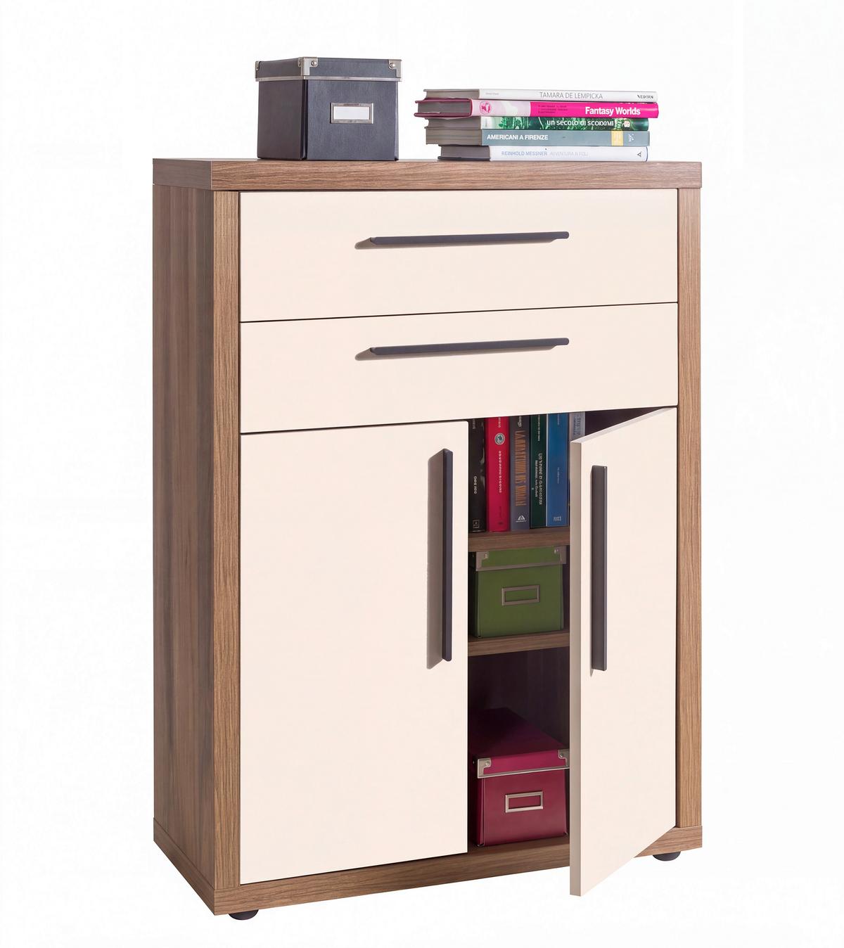 Set 2 Vrata+2 Ladice Rilega - kašmir, Moderno, drvni materijal (73,7/101,3/31,6cm) - Modern Living