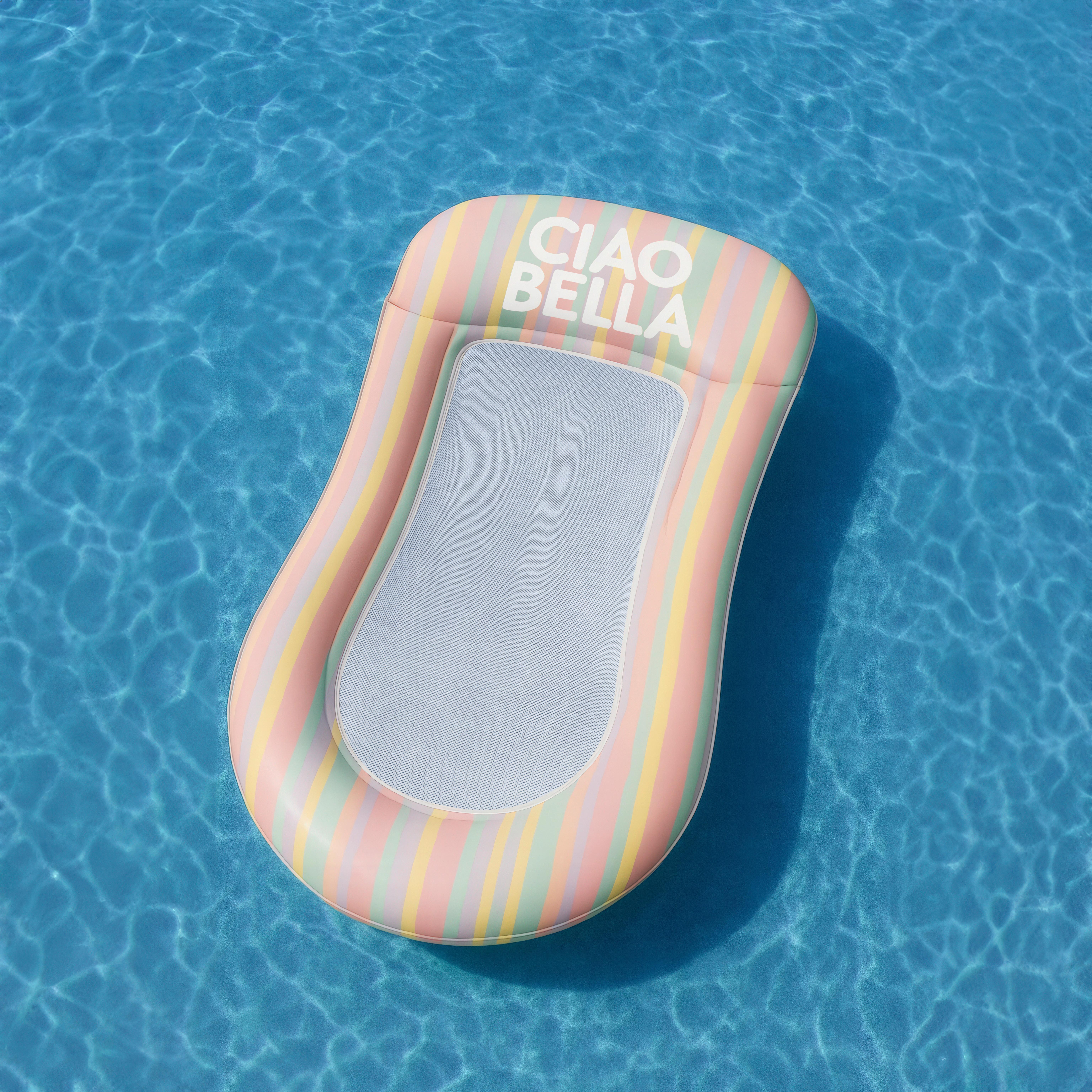 Gumimatrac Ciao Bella - sárga/rózsaszín, Konventionell, műanyag (167/22,5/82cm) - Mömax