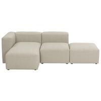 ECKSOFA LENA - Creme, Design, Kunststoff/Textil (160/250cm) - Max Winzer
