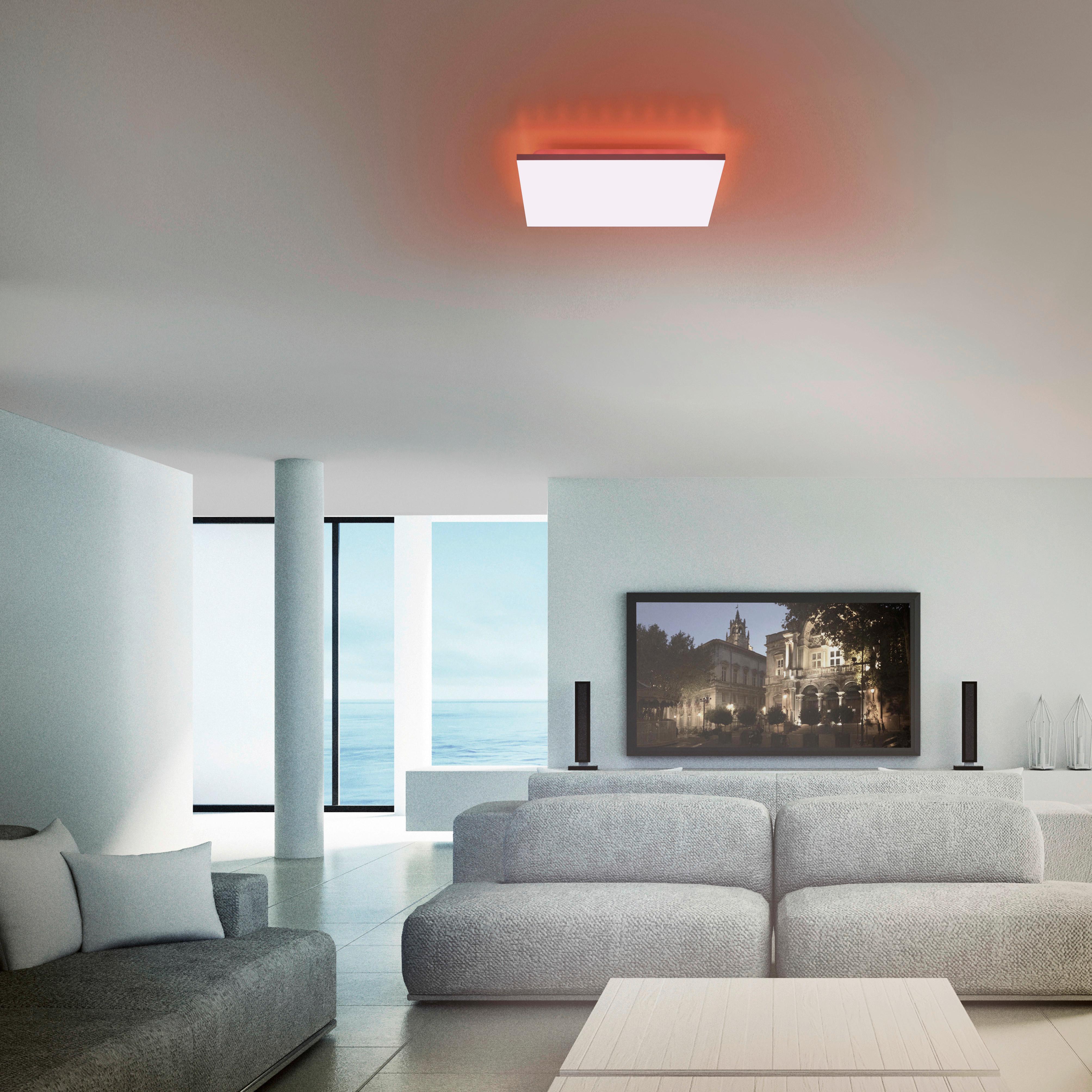 LED-Deckenleuchte Gustav 29 Watt - Weiß, Design, Kunststoff/Metall (45/45/7cm)